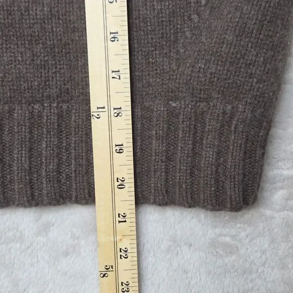 Florence Black Lambswool Knit Vest Brown XL Made in Scotland Unisex - Picture 7 of 7